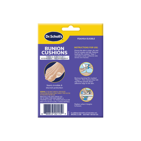 Bunion Cushions with Hydrogel Technology 5ct
