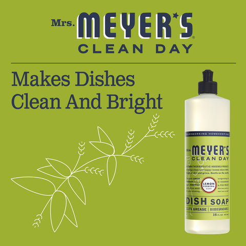 Mrs Meyers Liquid Dish Soap Lemon Verbena 473ml