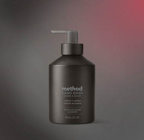 Method Aluminium Gel Hand Wash Vetiver + Amber 354ml