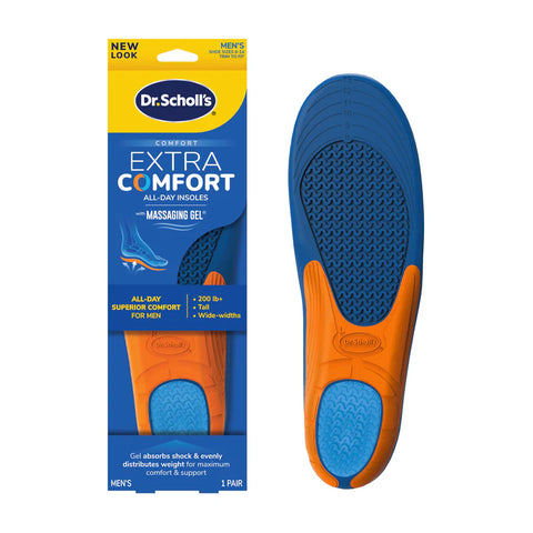 Extra Comfort All-Day Insoles with Massaging Gel® Men