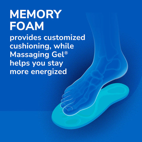 Memory Fit® Plus Massaging Gel® Comfort Insoles Men